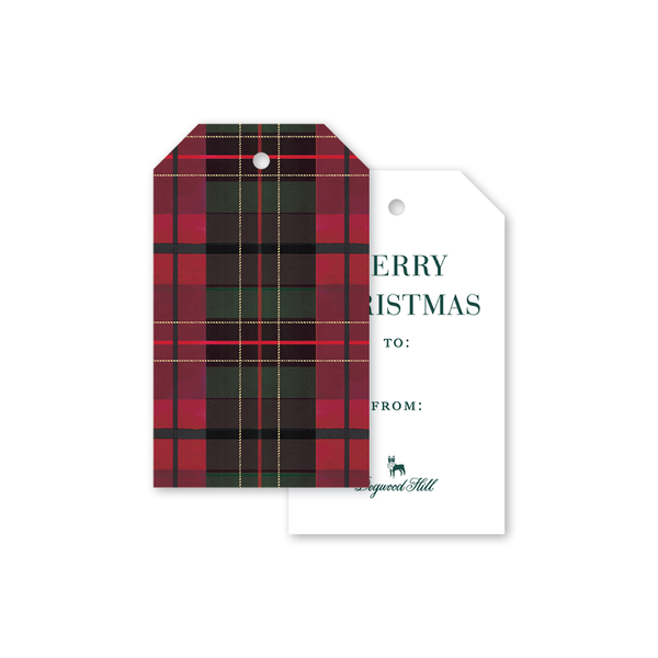 Piedmont Place Christmas Plaid Gift Tags