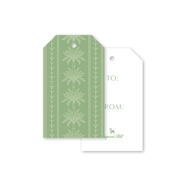 Palm Court Green Nikau Gift Tags