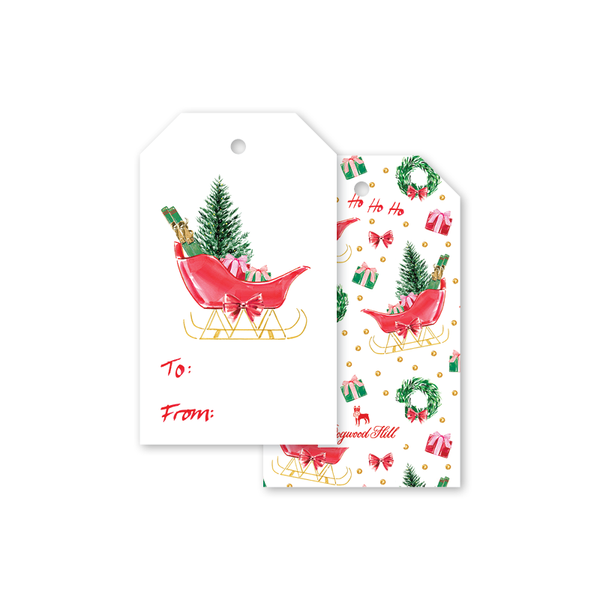 Toast of the East Coast Sleigh Gift Tags