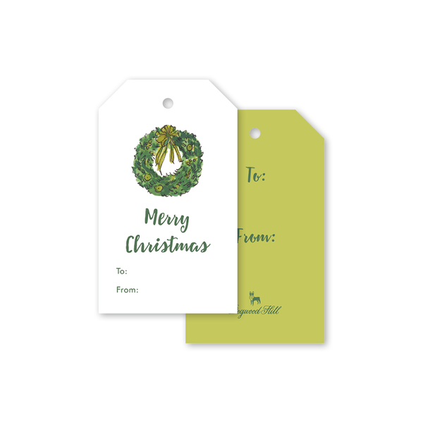 Holiday Happies Wreath Gift Tags