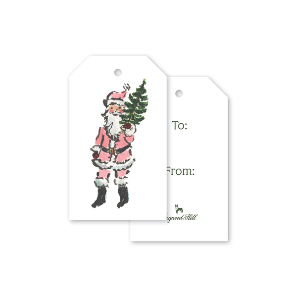 Kris Kringle Pink Gift Tags