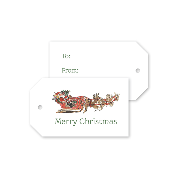 Kris Kringle Sleigh Gift Tags