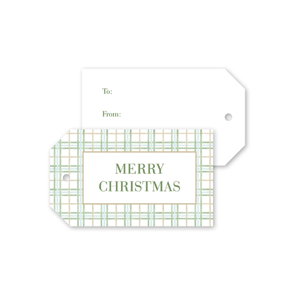 Lush Pines Plaid Gift Tags