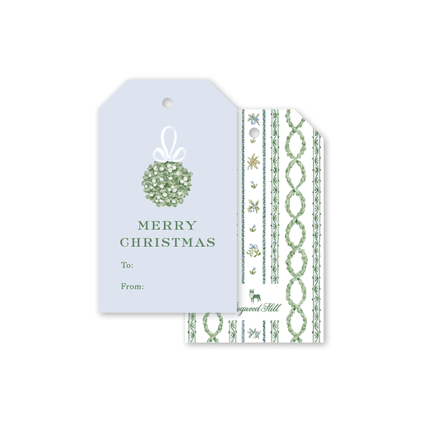Jardin de Noel Blue Gift Tags