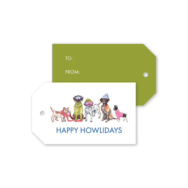 Ski Dogs Howliday Gift Tags