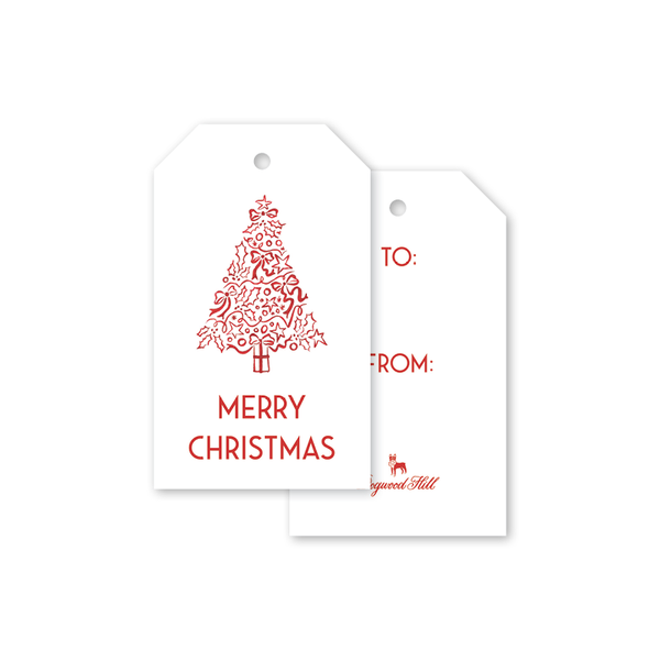 Christmas in Red Gift Tags