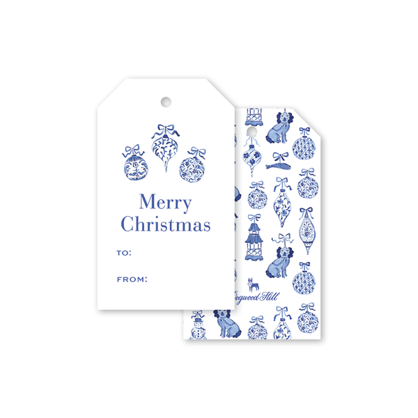 Blue Baubles Gift Tags
