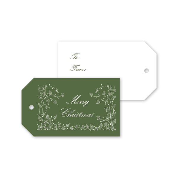 Poetic Green Gift Tags