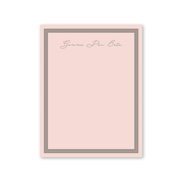 Gamma Phi Beta Signature Charming Greek Notepad