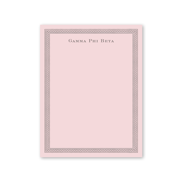 Gamma Phi Beta Dolly Blooms Greek Notepad