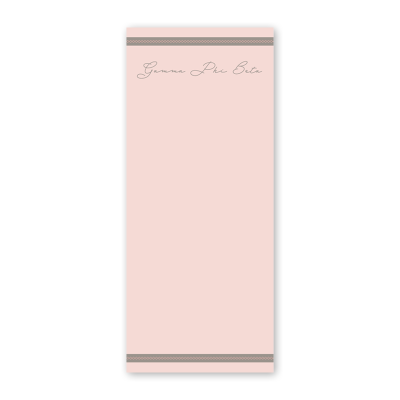 Gamma Phi Beta Signature Charming Greek Skinny Notepad