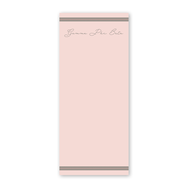 Gamma Phi Beta Signature Charming Greek Skinny Notepad