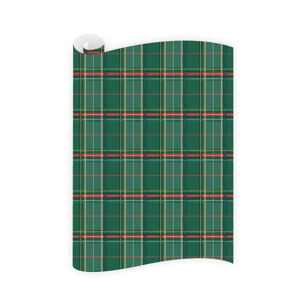 Equestrian Plaid Wrapping Paper Roll