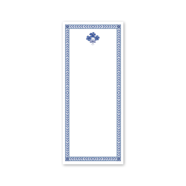 Bombay Blue Skinny Notepad