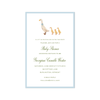 Cottagecore Duckling Blue Imprintable Invitation