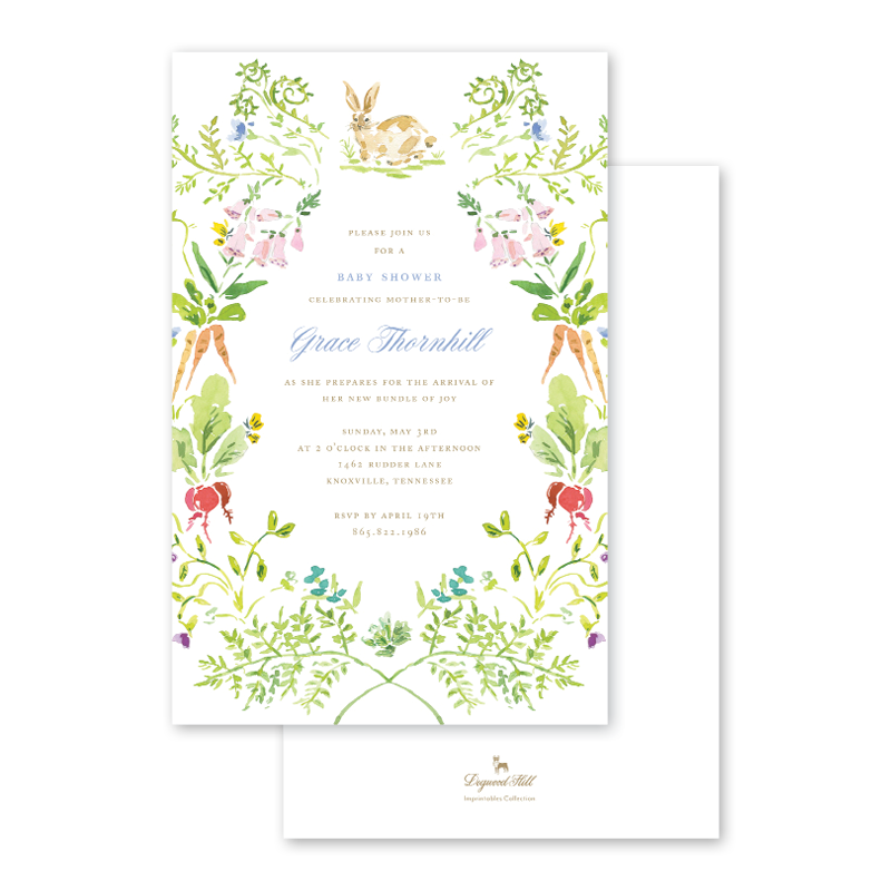 Garden Tales Imprintable Invitation