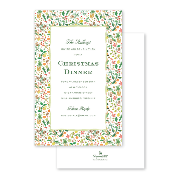 Virginia Holiday Imprintable Invitation