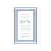 Maison de Frédéric Bleue Gingham Imprintable Invitation