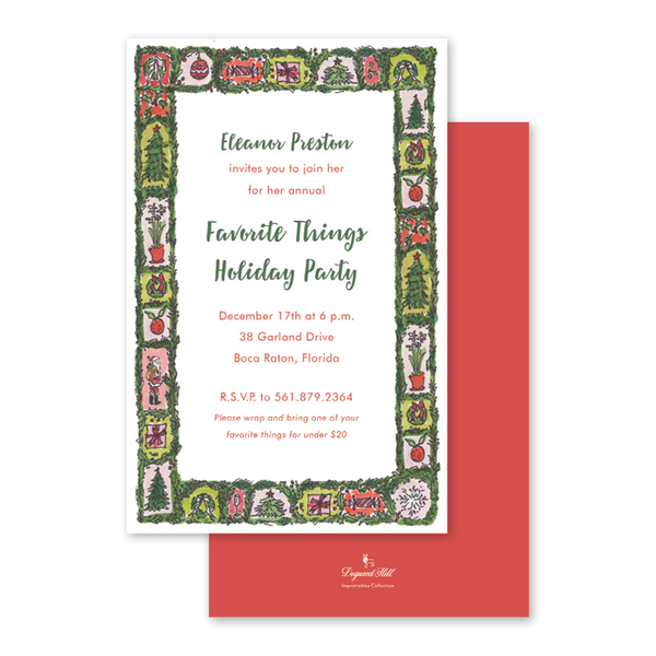 Holiday Happies Imprintable Invitation