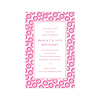 Cerulean Spring Border Pink Imprintable Invitation
