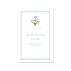 Isla Bahia Mistletoe Blue Imprintable Invitation