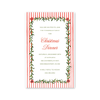 Holiday Poppies Stripes Imprintable Invitation