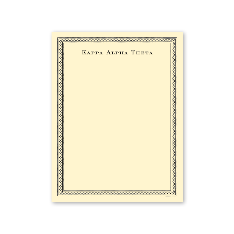 Kappa Alpha Theta Dolly Blooms Greek Notepad