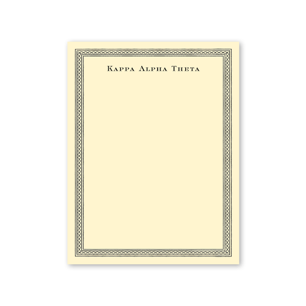 Kappa Alpha Theta Dolly Blooms Greek Notepad