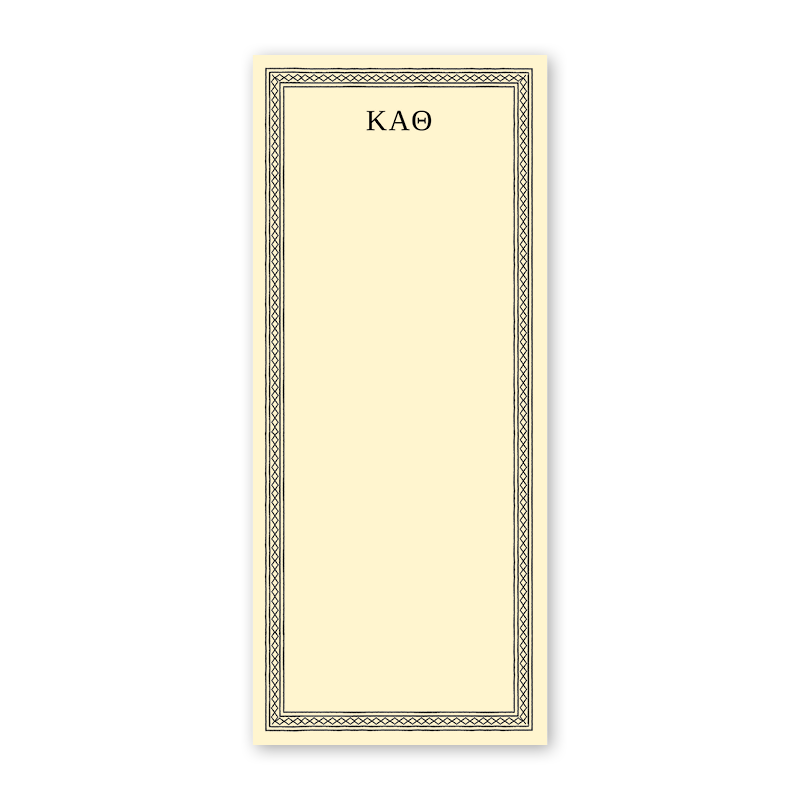 Kappa Alpha Theta Dolly Blooms Greek Skinny Notepad