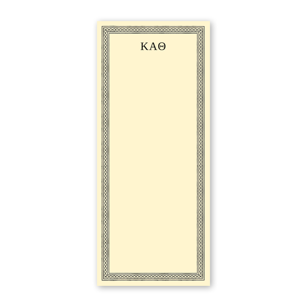 Kappa Alpha Theta Dolly Blooms Greek Skinny Notepad