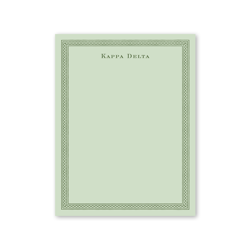 Kappa Delta Dolly Blooms Greek Notepad