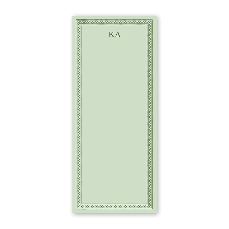 Kappa Delta Dolly Blooms Greek Skinny Notepad