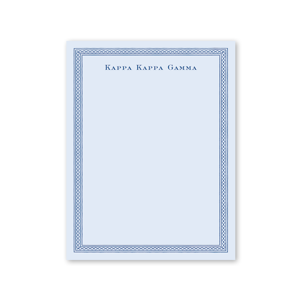 Kappa Kappa Gamma Dolly Blooms Greek Notepad