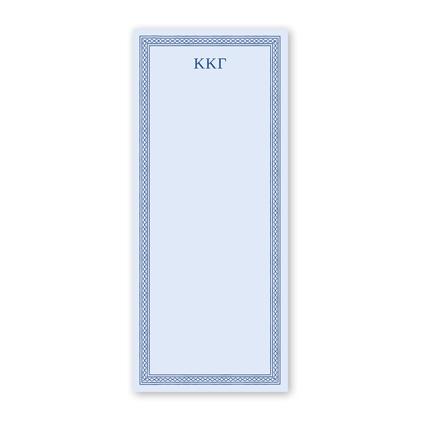 Kappa Kappa Gamma Dolly Blooms Greek Skinny Notepad