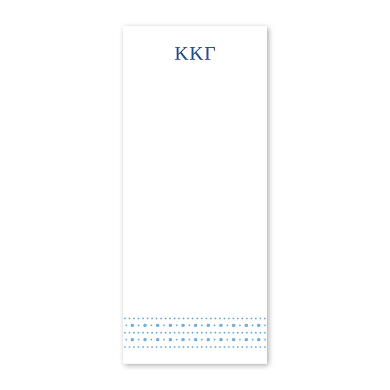 Kappa Kappa Gamma Style Edit Dots Greek Skinny Notepad