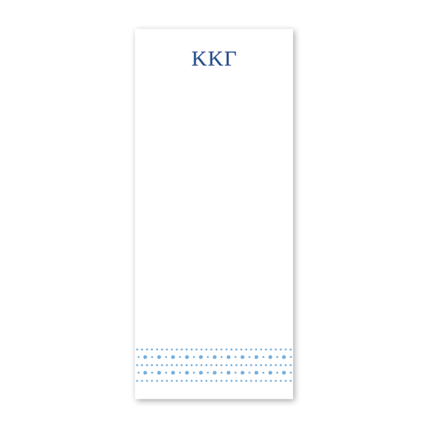 Kappa Kappa Gamma Style Edit Dots Greek Skinny Notepad