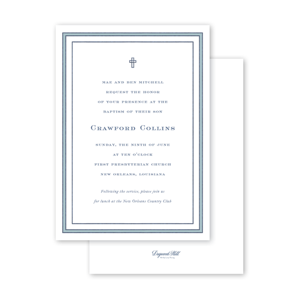 Maison de Frédéric Gingham Blue Baptism