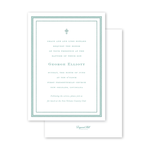 Maison de Frédéric Gingham Green Baptism