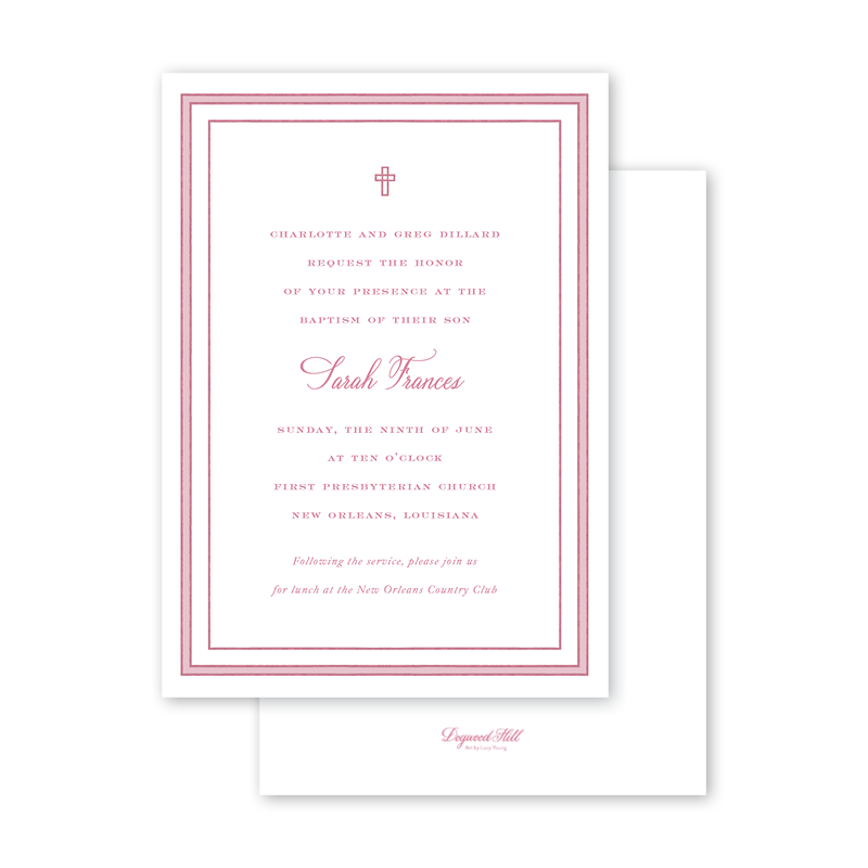 Maison de Frédéric Gingham Pink Baptism