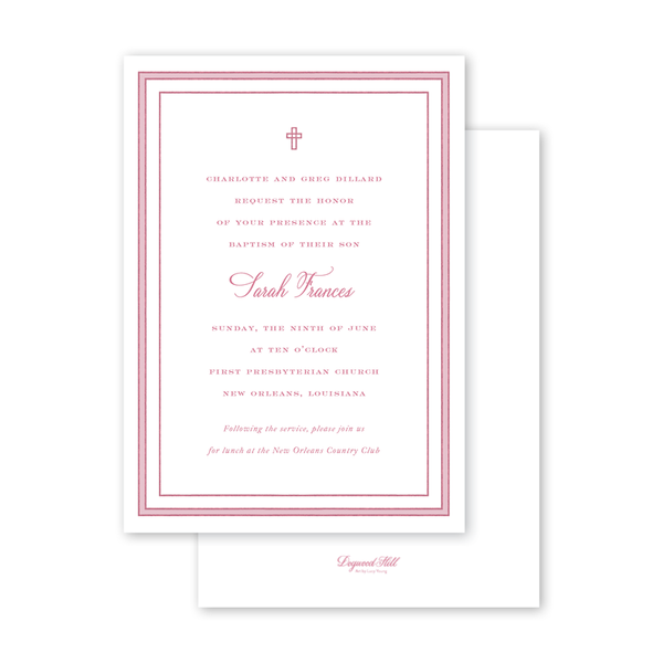 Maison de Frédéric Gingham Pink Baptism