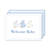 Porcelain Bunnies Blue Milestone Cards