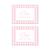 Cavalier Garden Gingham Pink Milestone Cards