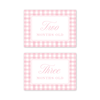 Cavalier Garden Gingham Pink Milestone Cards