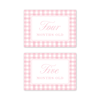 Cavalier Garden Gingham Pink Milestone Cards