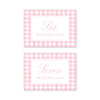Cavalier Garden Gingham Pink Milestone Cards