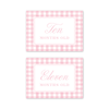 Cavalier Garden Gingham Pink Milestone Cards