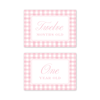 Cavalier Garden Gingham Pink Milestone Cards
