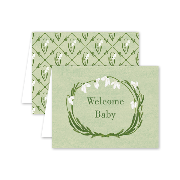 Snowdrop Meadow Baby Green