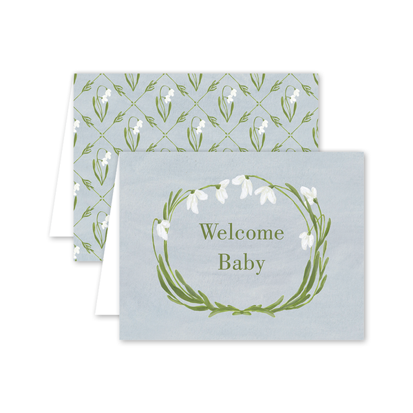 Snowdrop Meadow Baby Blue