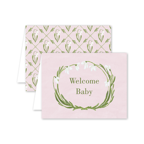 Snowdrop Meadow Baby Pink